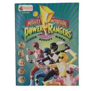 VTG Mighty Morphin Power Rangers 1994 Sticker Activity Book Merlin Collectibles